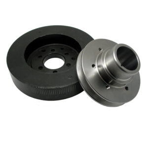 Fluid Crankshaft Pulley Set - Fluid Crankshaft Damper, Pulley, Nuts - Large Nose